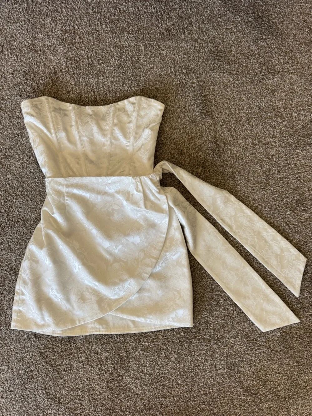 Nasturtium Mini Dress in Coconut Macaron - Picture 2 of 6